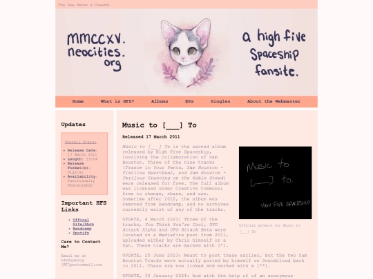 Albums/OldAlbums/MusicToBlankTo screenshot