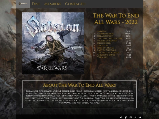 Discs/The War To End All Wars - 2022 screenshot