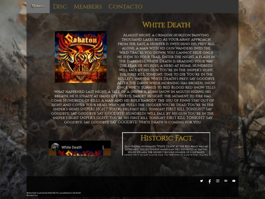 Songs/coat of arms/White Death screenshot