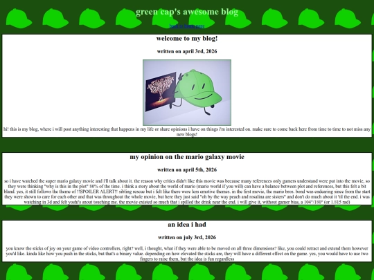 blog screenshot