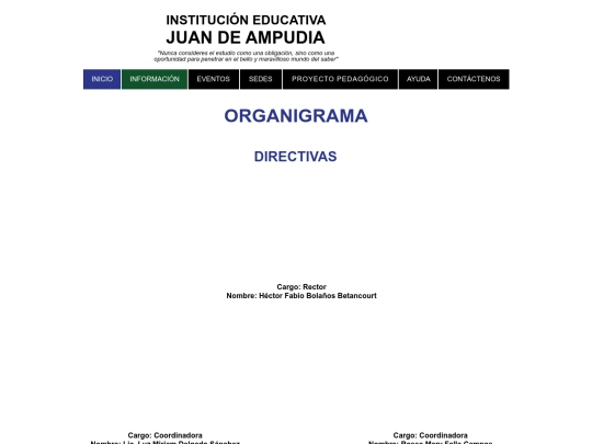 organigrama screenshot