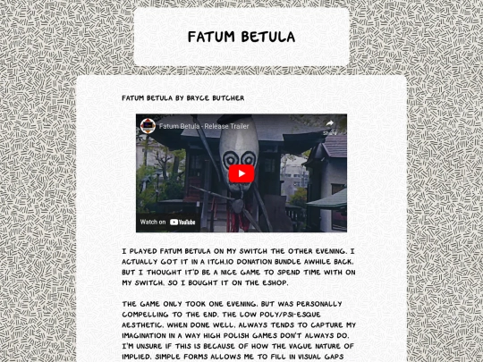 Reviews/Video Games/Fatum Betula/fatumbetula screenshot