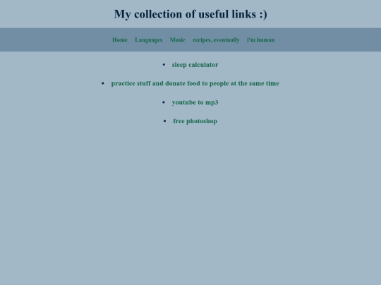 links screenshot