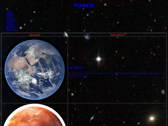 pianeti screenshot