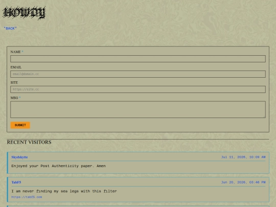 guestbook screenshot