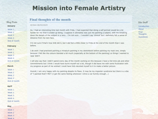 blog/january/end-of-january screenshot