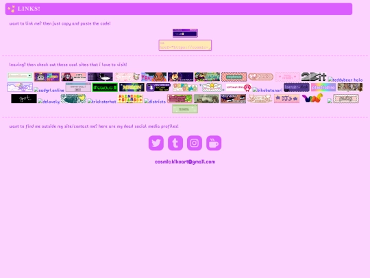 links screenshot