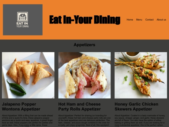 pages/Appetizers screenshot