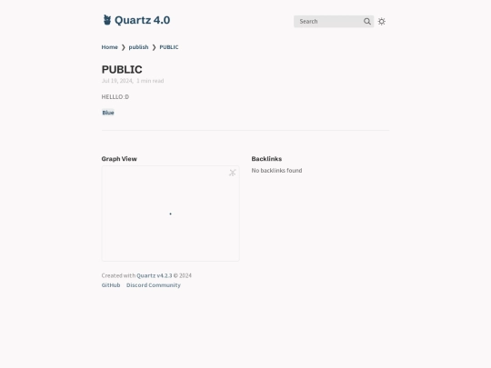 publish/PUBLIC screenshot