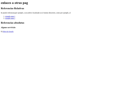 Sistemas/enlaces screenshot