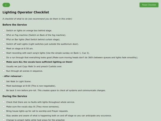 production_checklists/Lighting Operator SOP screenshot
