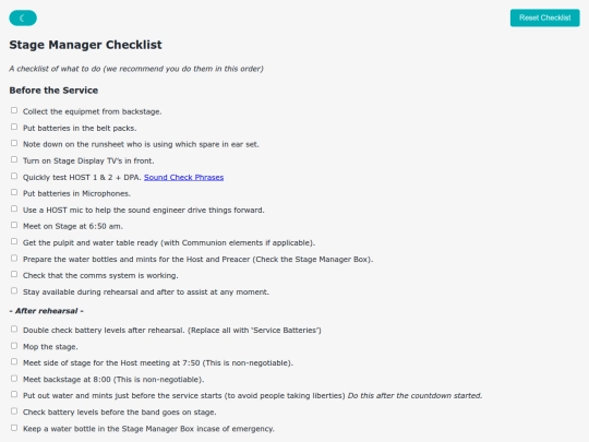 production_checklists/Stage Manager SOP screenshot