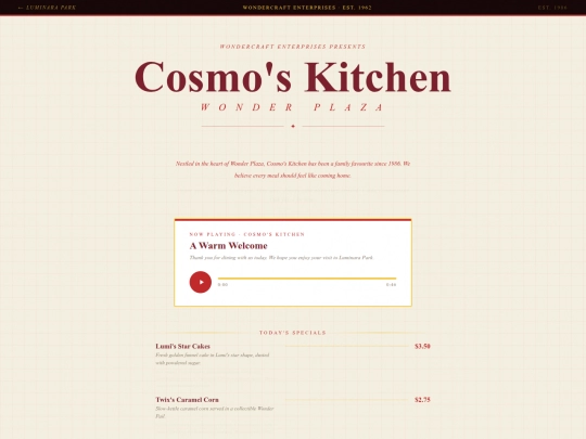 cosmoskitchen screenshot