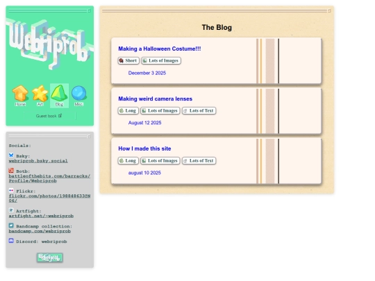blog screenshot