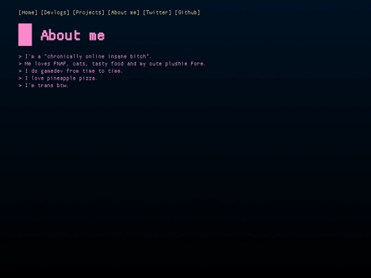 about-me screenshot