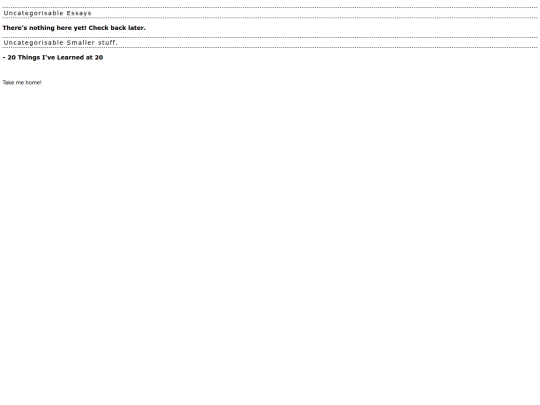 essays/misc screenshot