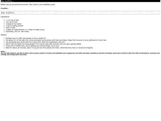 recipes/entries/oatmuffins screenshot