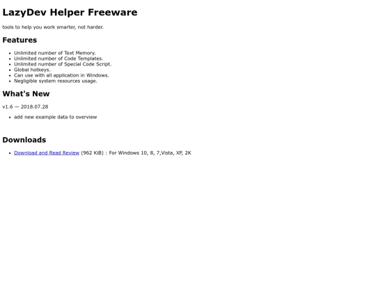 index screenshot
