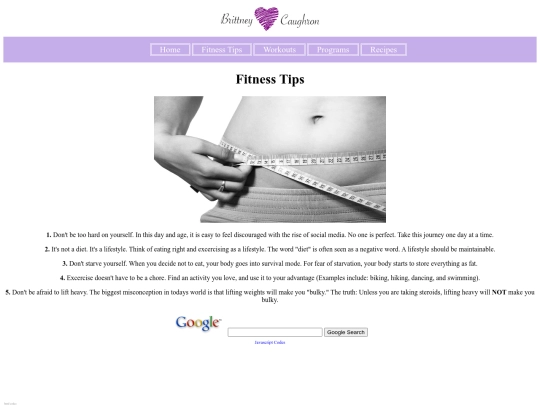 fitness_tips screenshot