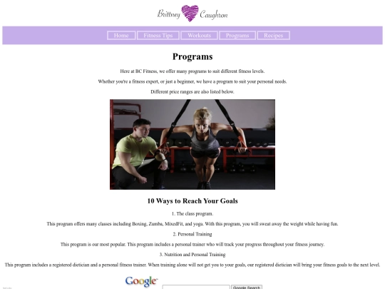 programs screenshot
