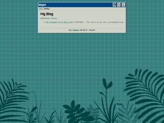 blog screenshot