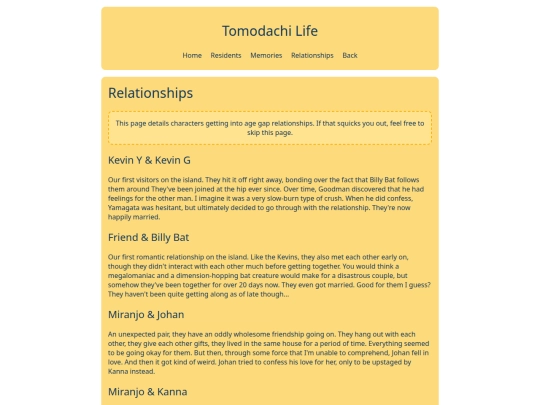 blorbo/relationships screenshot