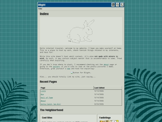 index screenshot