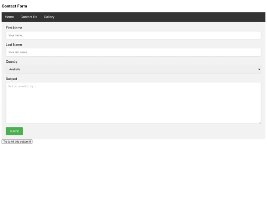 CONTACT US screenshot