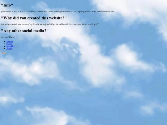 info screenshot
