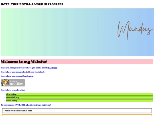 index screenshot