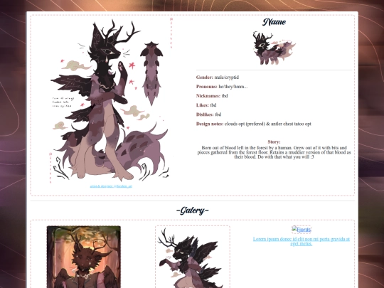 Characters/NewFursona screenshot