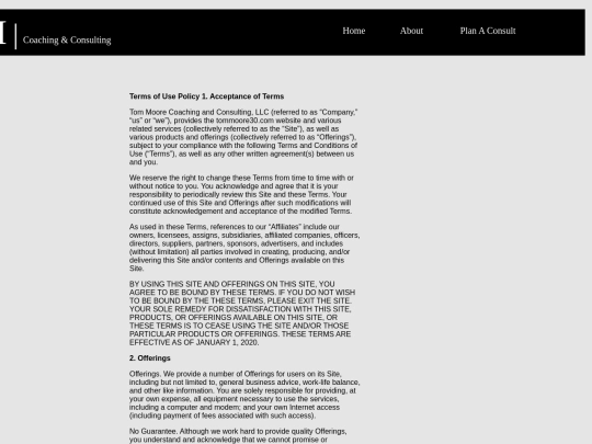 terms screenshot
