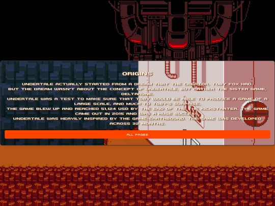 orgins screenshot