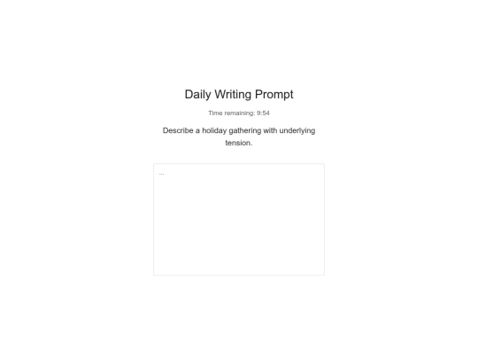 extras/dailywritingprompt screenshot