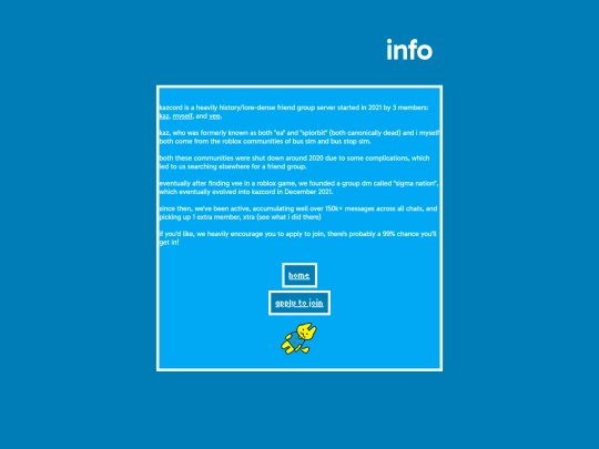 info screenshot