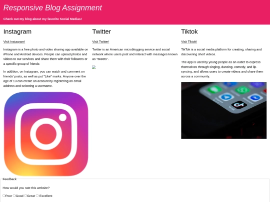 Responsive screenshot