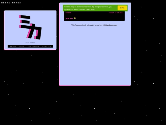 guestbook screenshot