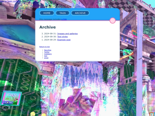 blog2/archive screenshot