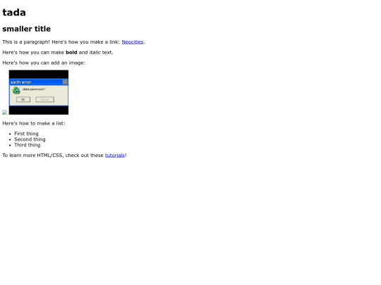 index screenshot