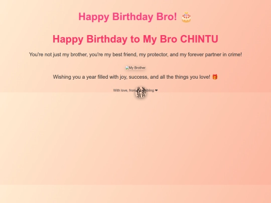 brotherBDAY screenshot