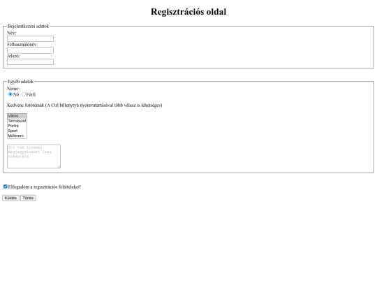 pages/regisztracio screenshot