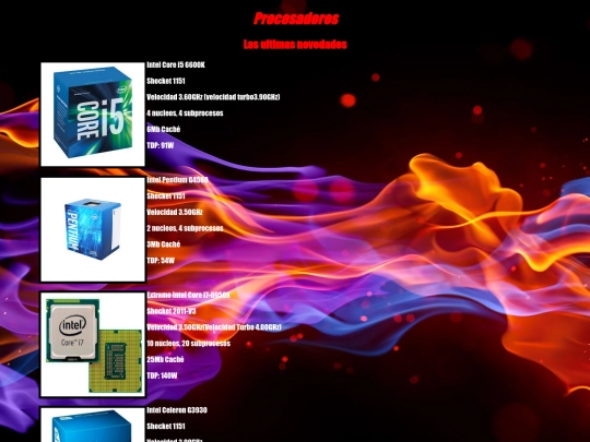 procesadores screenshot