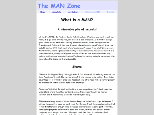 man-zone/about-me screenshot