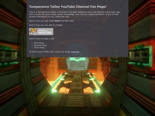 ttfanpage screenshot