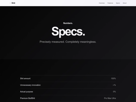 specs screenshot