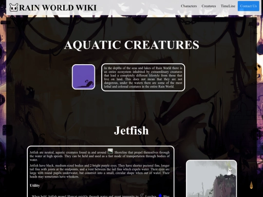 Aquatic_info screenshot