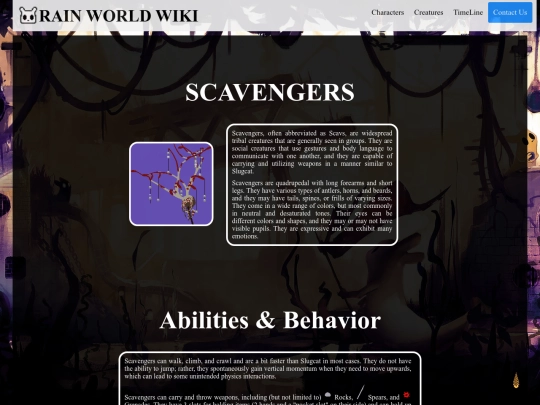Scavengers_info screenshot