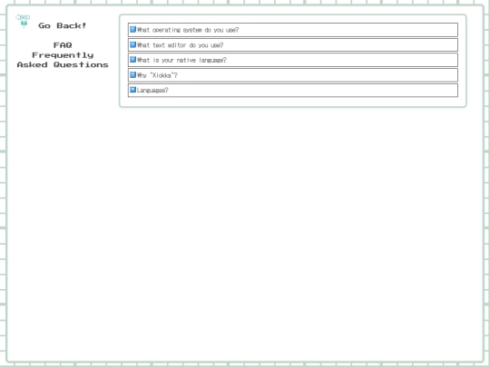 faq screenshot