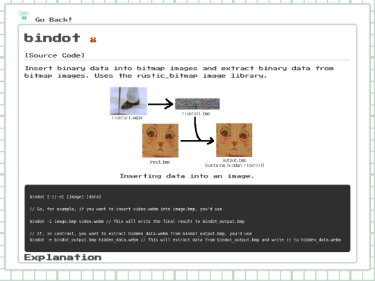 projects/bindot screenshot