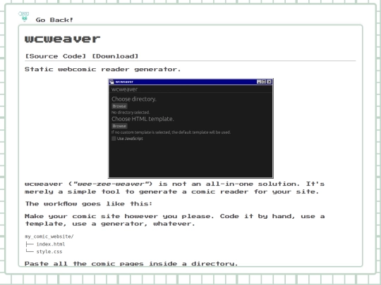 projects/wcweaver screenshot